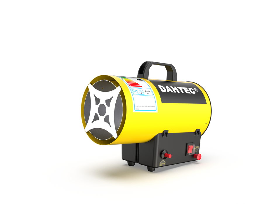 DAHTEC 10KW Gas/Propane Portable Air Forced Heater Heat for Construction Sites Greenhouse Poultry