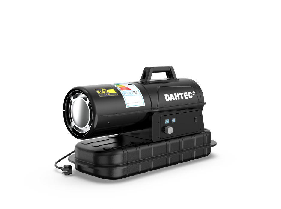 DAHTEC Enhanced Diesel Space Heater, 20 KW Industrial Heaters, Heating Area 220~300m2, Large Fuel Tank, Overheat Protection, Suitable for Workshops, Building Sites and Agricultural