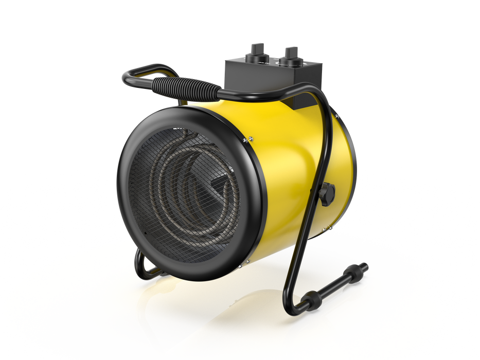 DAHTEC Industrial Heater 3000 Watt Fan Heater Large Rooms with Thermostat & 3 Heat Settings Construction Heater Construction Dryer Heater Fan with Portable Handle for Garage, Construction Site