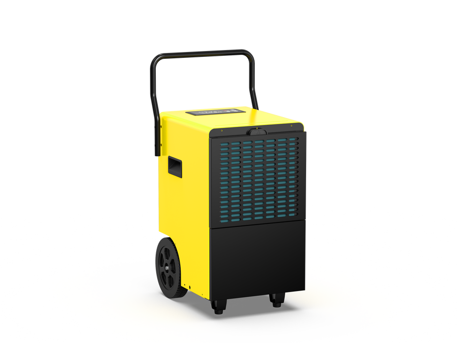 DAHTEC Building Dryer Dehumidifier Cellar 50 L/Day - Area 90 m²/230 m³ - 24 Hr Timer Indoor Drying Device with 7 L Large Water Container for Large Rooms