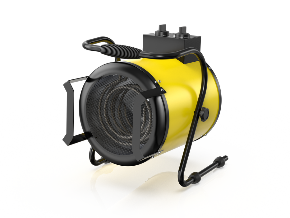 Dahtec industrial heater 5000w - portable hot air heater - with Angle adjustment from 0 to 25° and thermostat - suitable for construction, garage and greenhouse