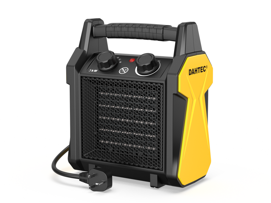 DAHTEC 3000W Hotsale Electric Silicone Rubber Industrial Forced  PTC Fan Heater Blower 220V Outdoor Air Dryer Heater Greenhouse