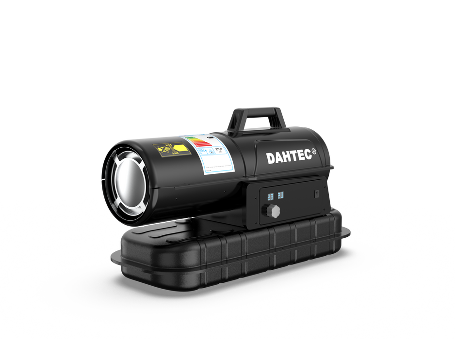DAHTEC Enhanced Diesel Space Heater, 20 KW Industrial Heaters, Heating Area 220~300m2, Large Fuel Tank, Overheat Protection, Suitable for Workshops, Building Sites and Agricultural