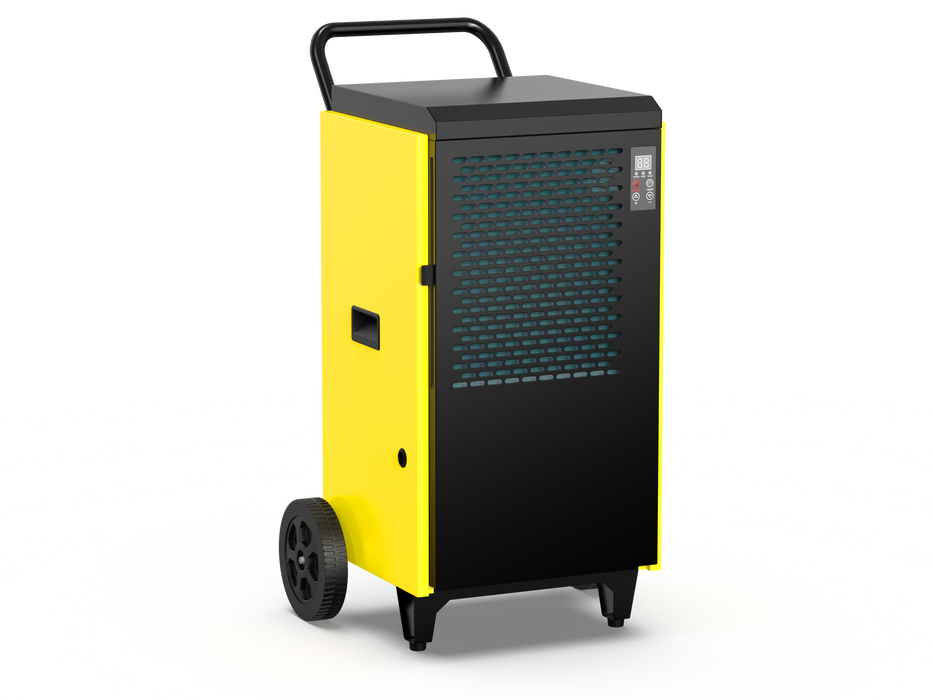 DAHTEC Construction Dryer Dehumidifier (max. 70 L/Day), with Built-in Pump and Drain, Suitable for Basements and Rooms up to 200 m²/500 m³