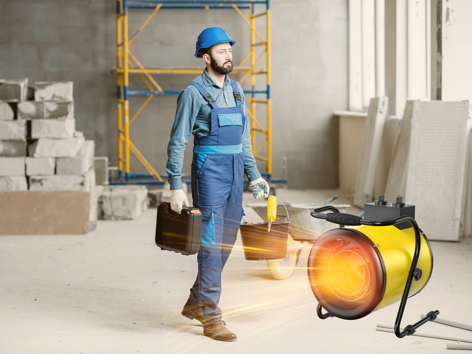 DAHTEC BG-C3 3000W Elektroheizlüfter – Industrie-Heizgerät mit Thermostat & 3 Stufen