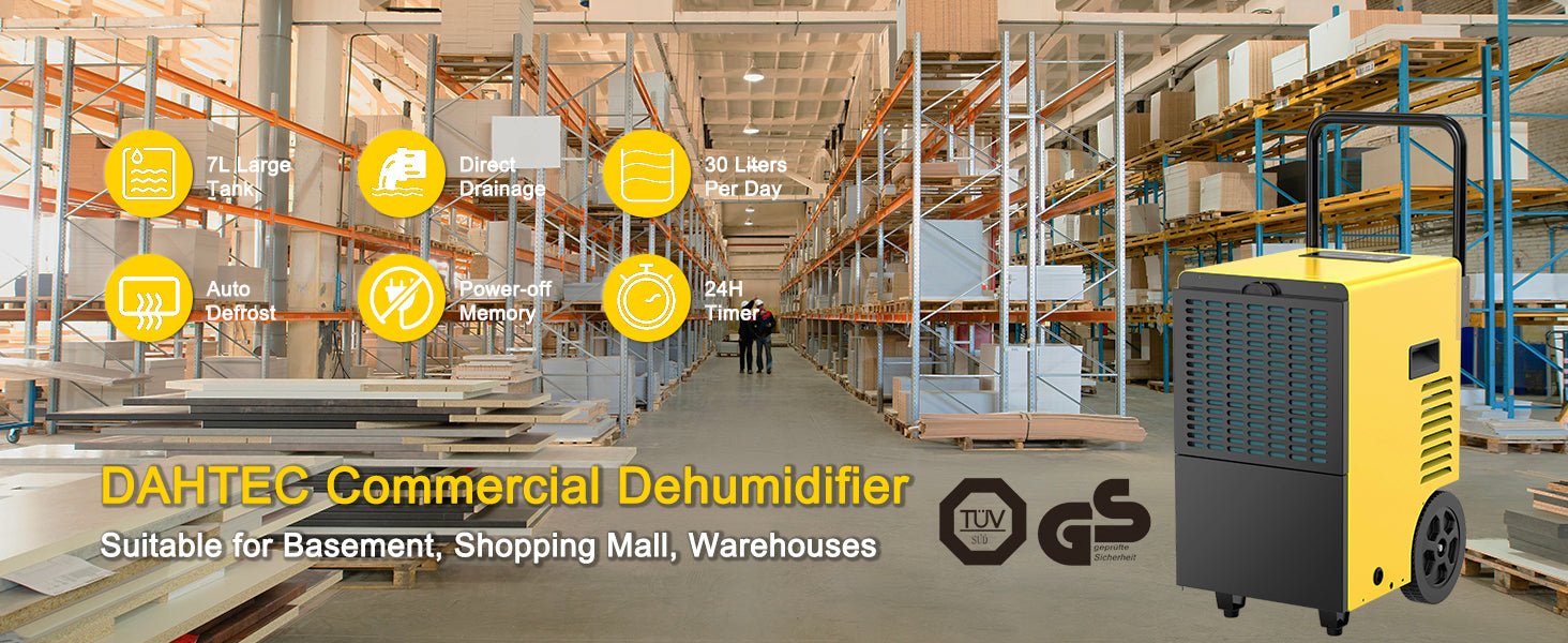 A+ Hero Banner - Commercial Dehumidifier Features