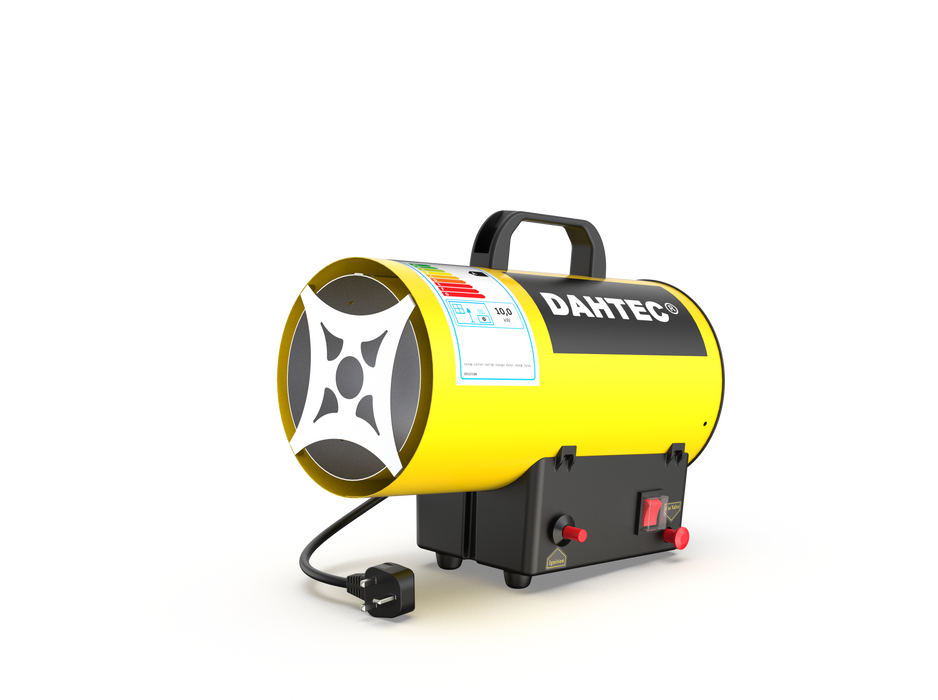 DAHTEC 10KW Gas/Propane Portable Air Forced Heater Heat for Construction Sites Greenhouse Poultry