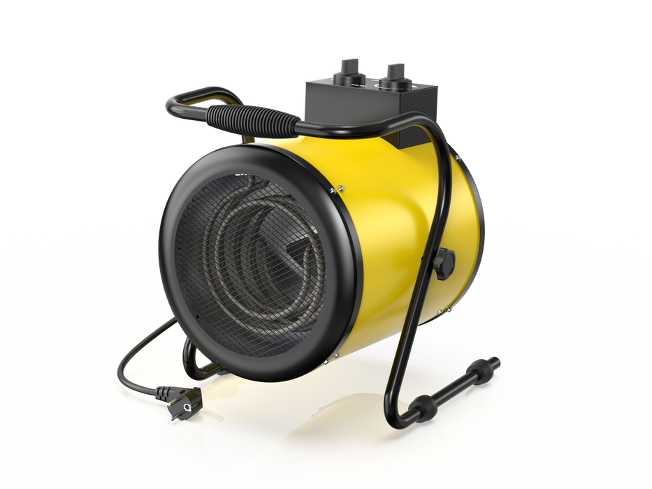 DAHTEC Industrial Heater 3000 Watt Fan Heater Large Rooms with Thermostat & 3 Heat Settings Construction Heater Construction Dryer Heater Fan with Portable Handle for Garage, Construction Site