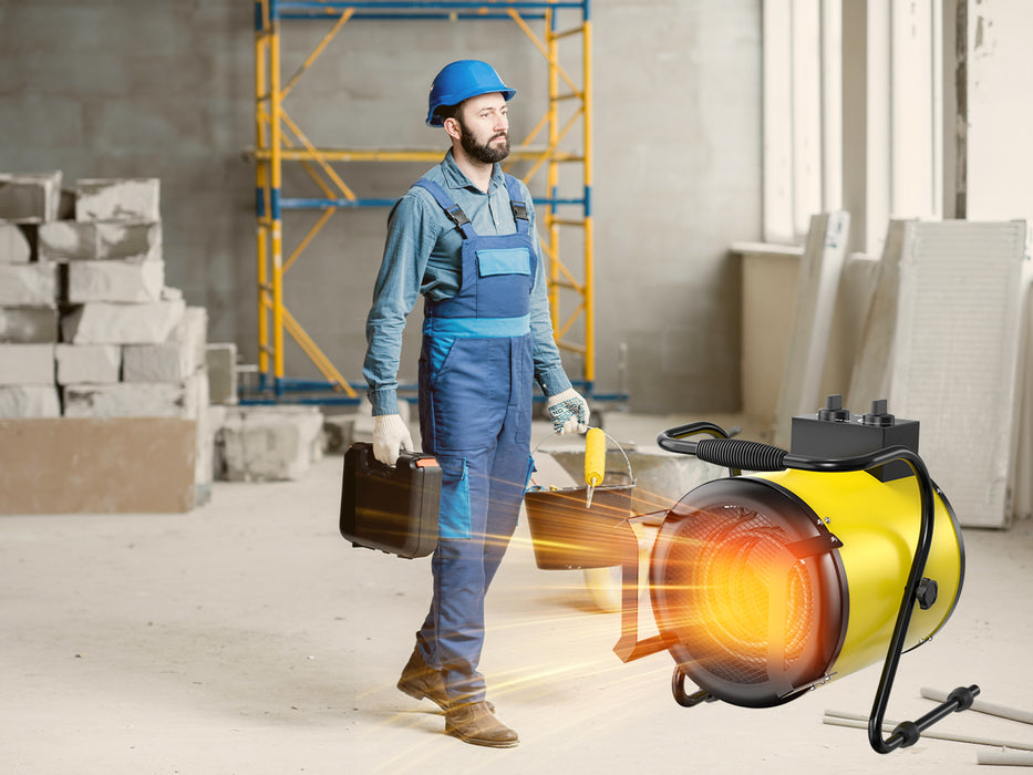 DAHTEC BG-C5 5000W Elektroheizlüfter – Industrie-Heizgerät mit Thermostat & 3 Stufen