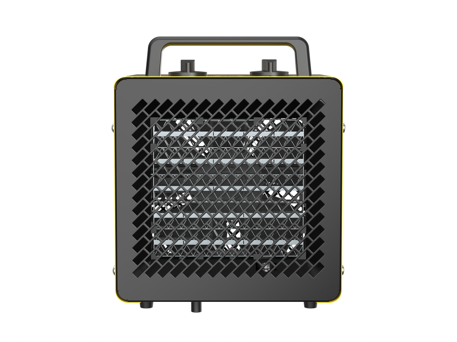 DAHTEC ceramic heating fan 3000W small heating radiator building heater with thermostat and 3 heating levels building dryer bathroom, table and indoor heating fan