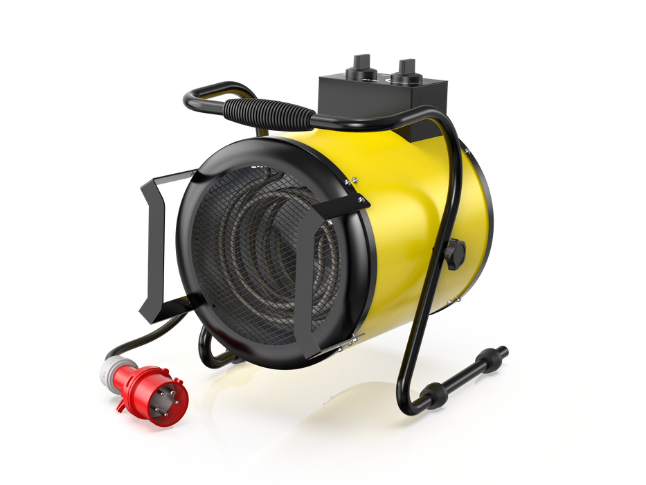 Dahtec industrial heater 5000w - portable hot air heater - with Angle adjustment from 0 to 25° and thermostat - suitable for construction, garage and greenhouse