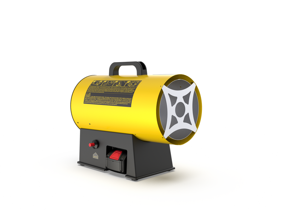 DAHTEC 15KW Industrial Portable Mobile Gas Space Fan Heater Propane Gas Heaters Ideal for Greenhouse Farm Home