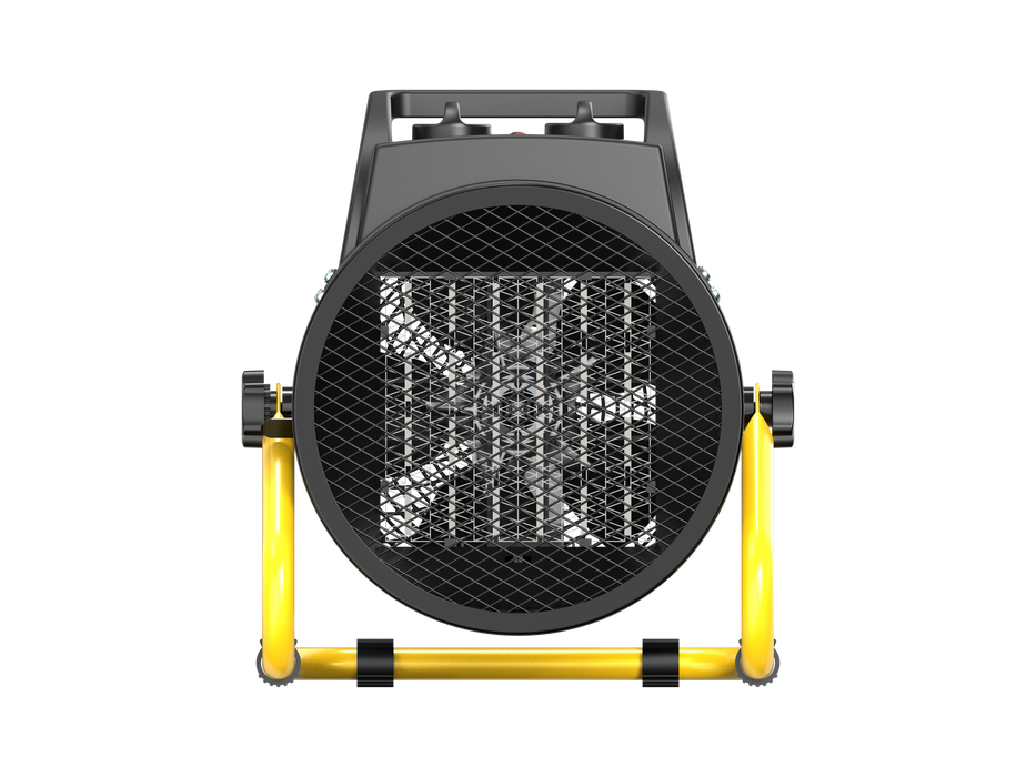 DAHTEC 3000W ceramic heater, electric heater, building heater with thermostat, 3-level building heater, suitable for construction sites, household use, workshops, garages