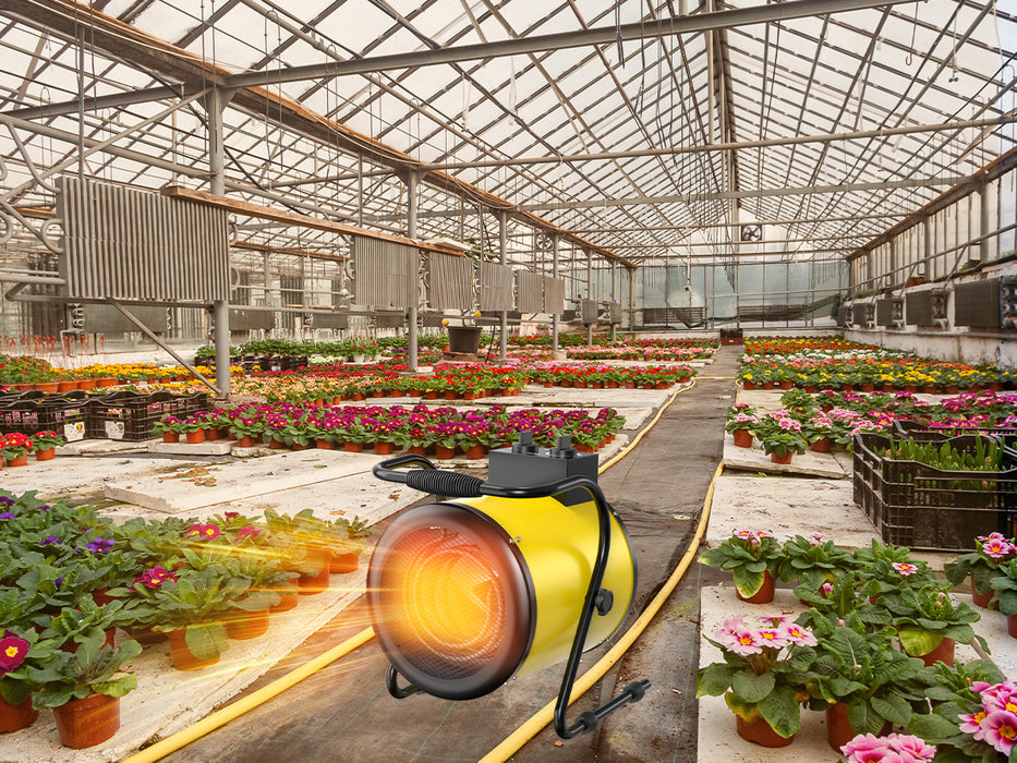 DAHTEC BG-C3 3000W Elektroheizlüfter – Industrie-Heizgerät mit Thermostat & 3 Stufen