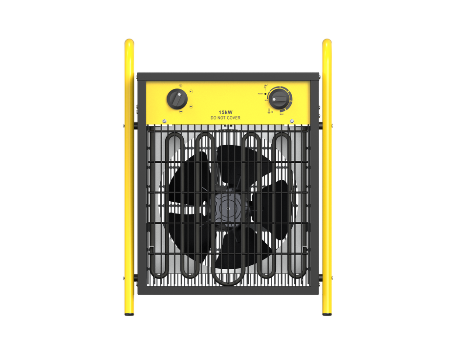 Dahtec industrial thermofan 15 kw - electric radiator - low consumption - thermostat and protection against overheating - for house, greenhouse or construction site