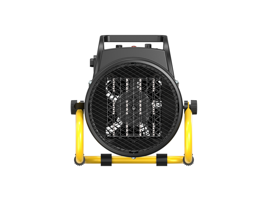 DAHTEC 2000W ceramic heater, electric heater, building heater with thermostat, 3-level building heater, suitable for construction sites, household use, workshops, garages