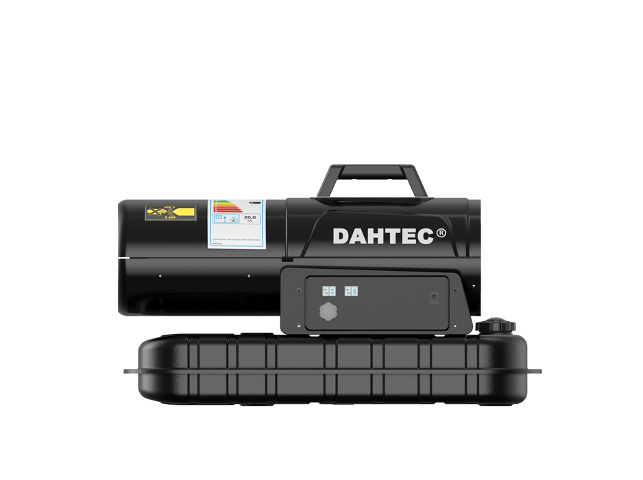 DAHTEC Enhanced Diesel Space Heater, 20 KW Industrial Heaters, Heating Area 220~300m2, Large Fuel Tank, Overheat Protection, Suitable for Workshops, Building Sites and Agricultural