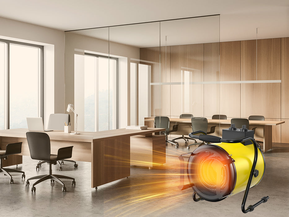 DAHTEC BG-C5 5000W Elektroheizlüfter – Industrie-Heizgerät mit Thermostat & 3 Stufen