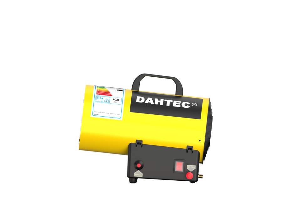 DAHTEC 10KW Gas/Propane Portable Air Forced Heater Heat for Construction Sites Greenhouse Poultry