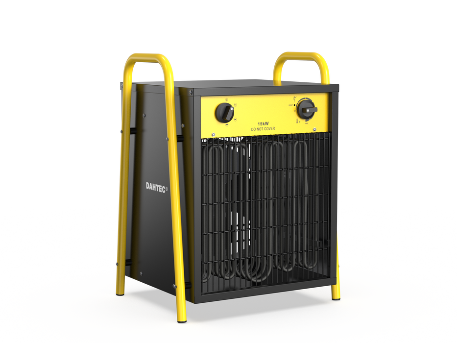 Dahtec industrial thermofan 15 kw - electric radiator - low consumption - thermostat and protection against overheating - for house, greenhouse or construction site