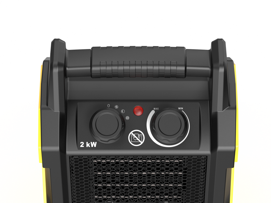 DAHTEC 2000W Hotsale Electric Silicone Rubber Industrial Forced  PTC Fan Heater Blower 220V Outdoor Air Dryer Heater Greenhouse