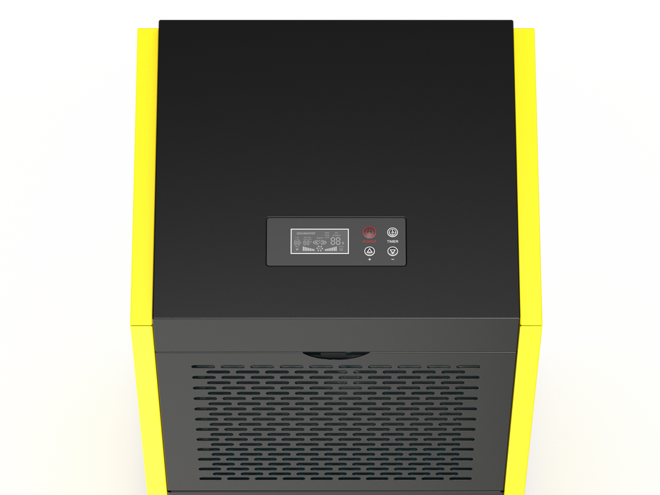 DAHTEC Building Dryer Dehumidifier Cellar 30 L/Day - Area 90 m²/230 m³ - 24 Hr Timer Indoor Drying Device with 7 L Large Water Container for Large Rooms