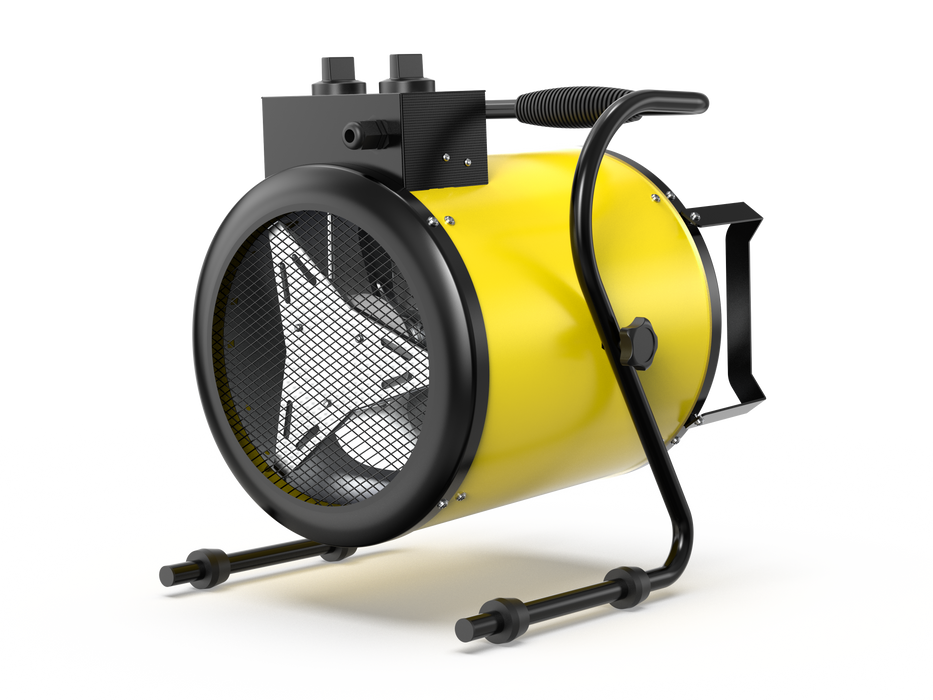 Dahtec industrial heater 5000w - portable hot air heater - with Angle adjustment from 0 to 25° and thermostat - suitable for construction, garage and greenhouse