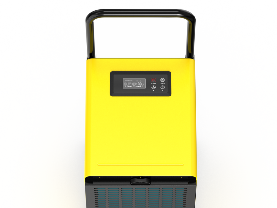 DAHTEC Construction Dryer Dehumidifier (max. 30 L/Day), with 7L Large Tank and Drain, Suitable for Basements and Rooms up to 90 m²/230 m³