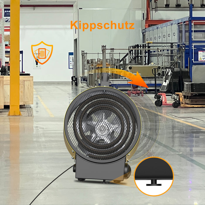 DAHTEC BGP1308 Elektroheizlüfter – 2 bis 9 kW