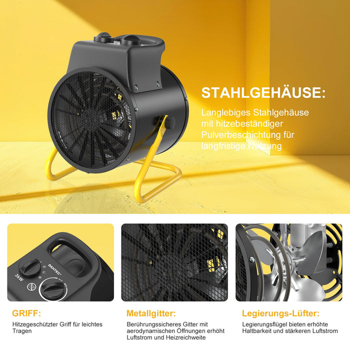 DAHTEC BGP3003 3000 W Heizlüfter Produktbild