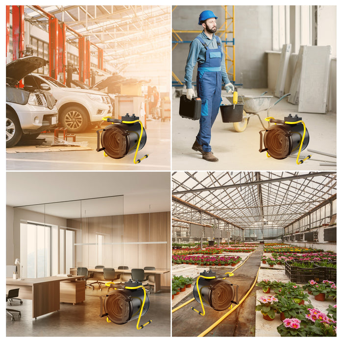 DAHTEC BG-C9 9kW Elektroheizlüfter – Industrie-Heizgerät mit Thermostat & 3 Stufen