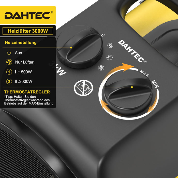 DAHTEC BGP3003 3000 W Heizlüfter Produktbild