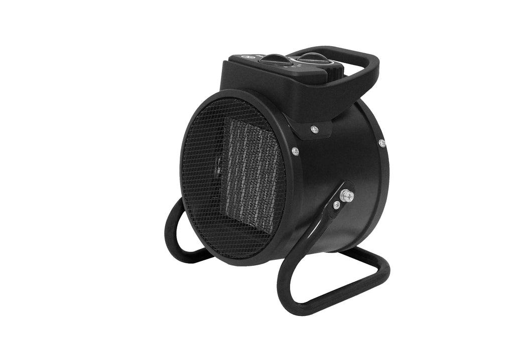 DAHTEC 2000W ceramic heater, electric heater, building heater with thermostat, 3-level building heater, suitable for construction sites, household use, workshops, garages