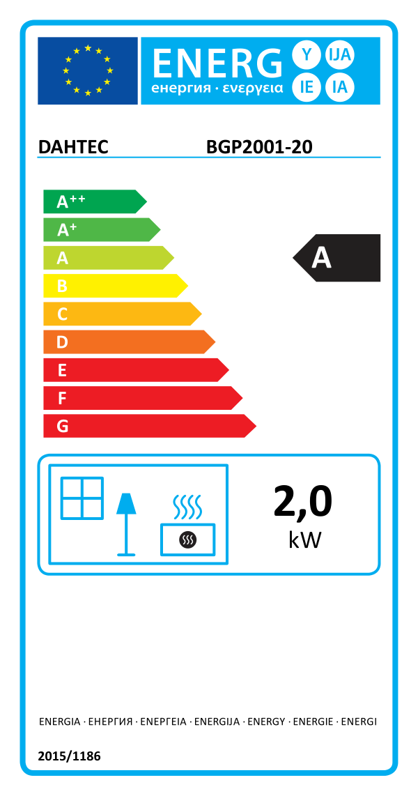 EU energy efficiency label - class A