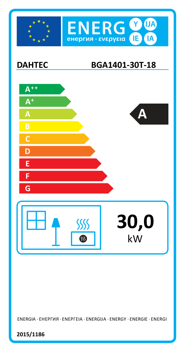 EU energy efficiency label - class A